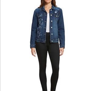 NWT BANDOLINO Embroidered Denim Jacket until 2/14